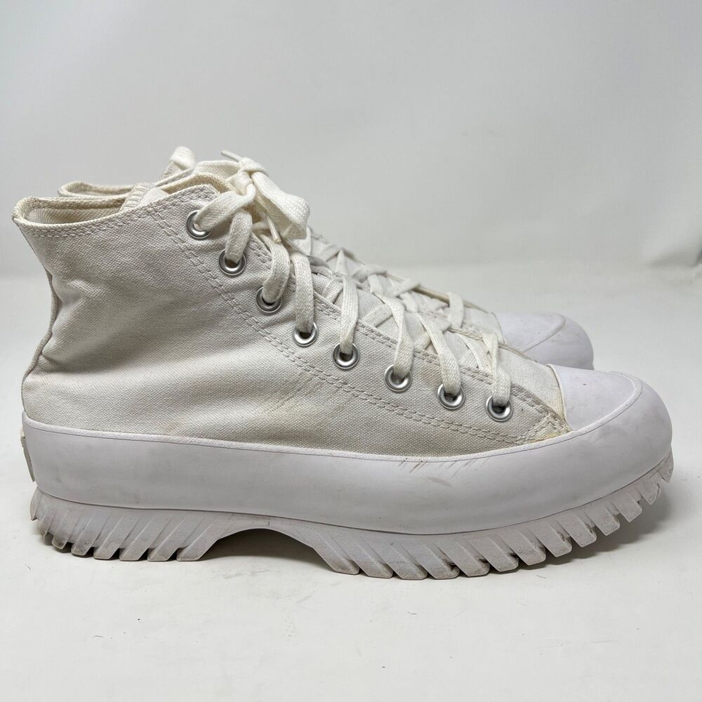 Converse Unisex W10/M8 Lugged 2.0 Sneakers Ankle Boot White Hiking All Star - Picture 7 of 12